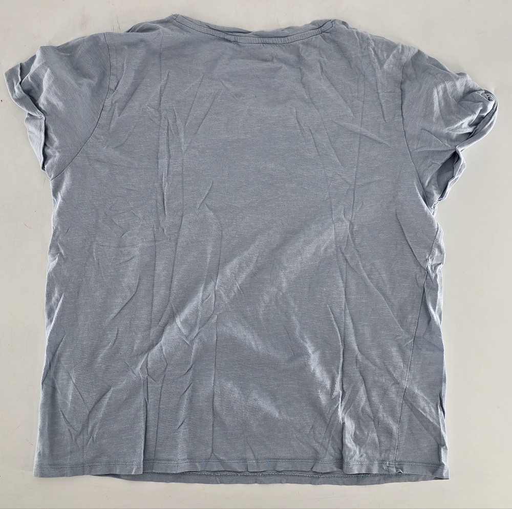 GUESS Light Blue/Gray Short Sleeve Relaxed Tee - Picture 5 of 8